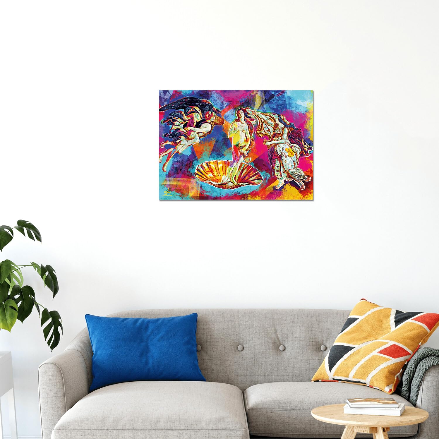 Giallobus Venus-Pop-Art Gemälde Auf Acrylglas – 140x100 Cm, Fertig Zum Aufhängen