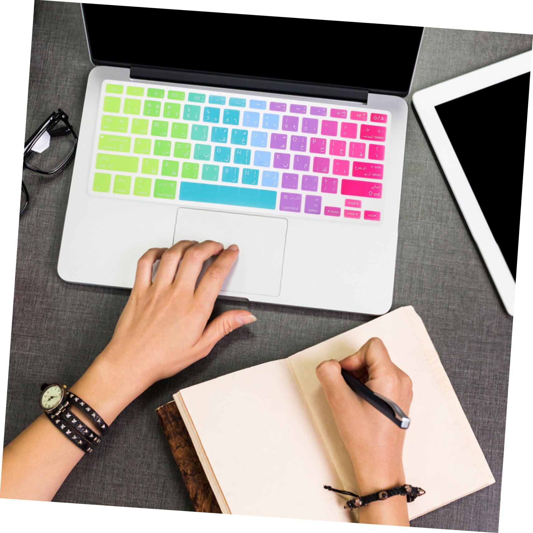 OSALADI 10piezas Cubierta De Teclado De para Pro De Protector De Teclado Arabe