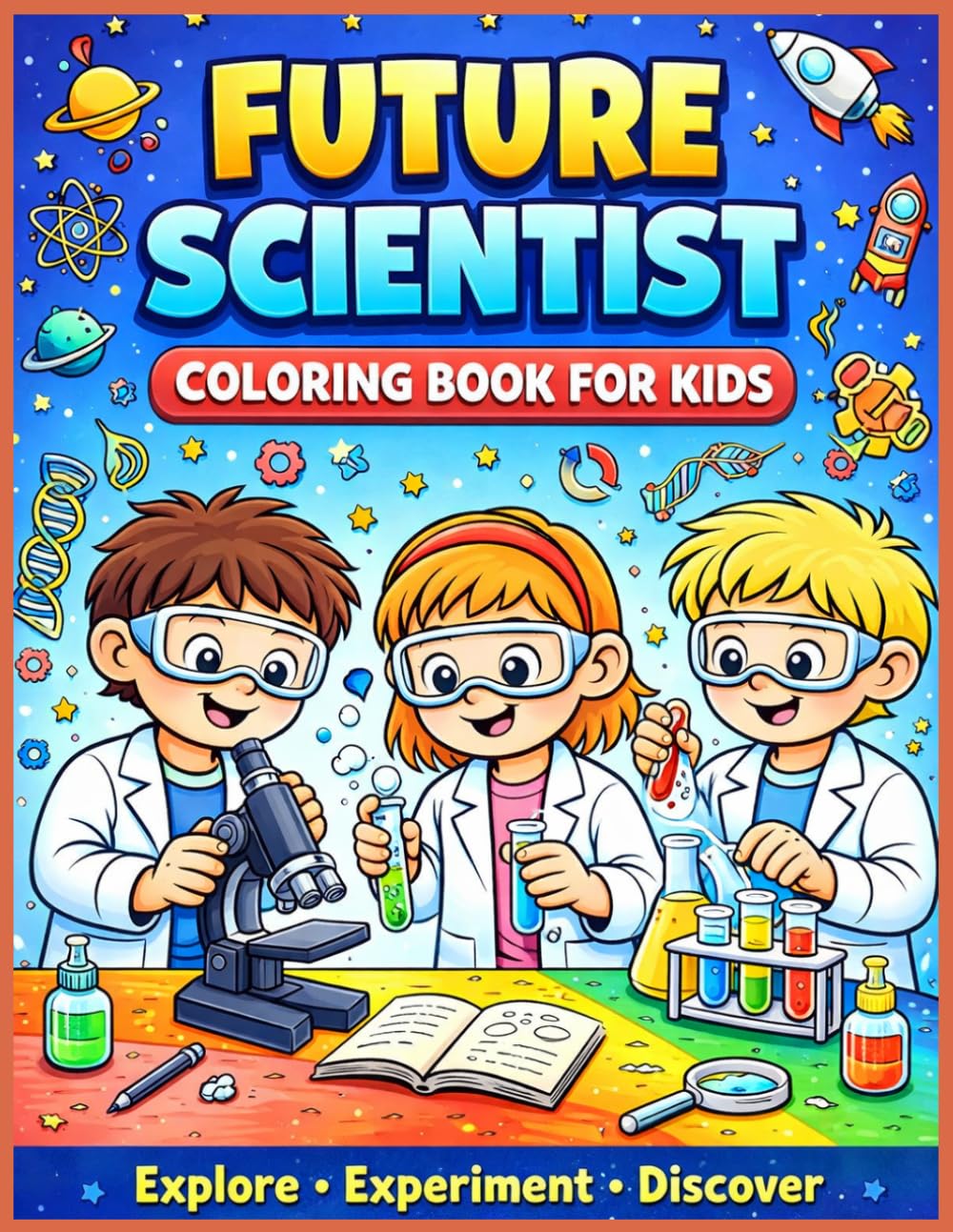 Future Scientist Coloring Book for Kids: Educational STEM Coloring Pages for Kids Who Love Science and Discovery