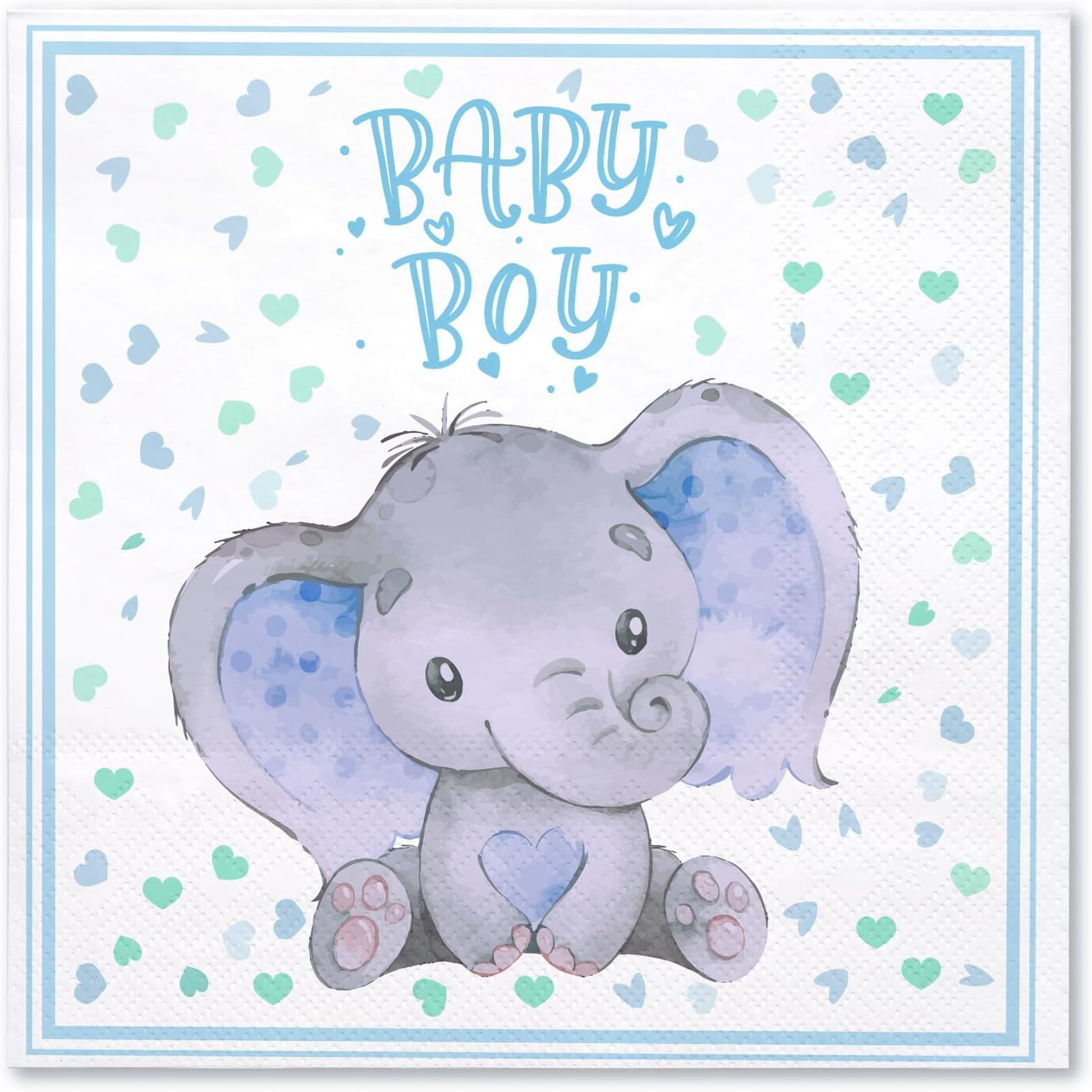 Amazon.com: WRAPAHOLIC 50Pcs Girls Baby Shower Napkins - 3 Ply Adorable ...