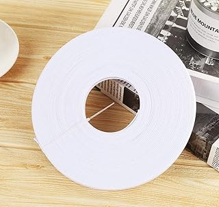 ZHONGJIUYUAN 50 Yards Poly Polyester Boning 6mm Polypropylene (White)