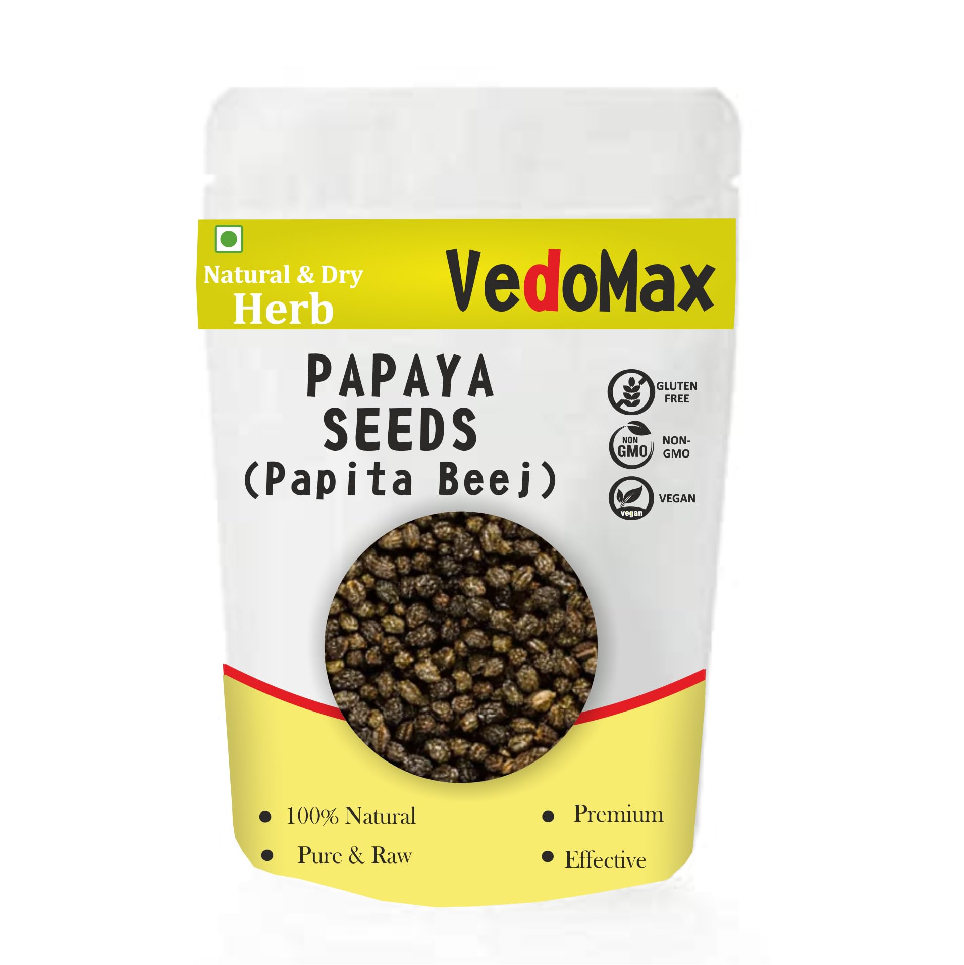 VedoMax Papaya Seeds | Papita Beej | Dried Papaya Seeds | - (50 gm)-image-49