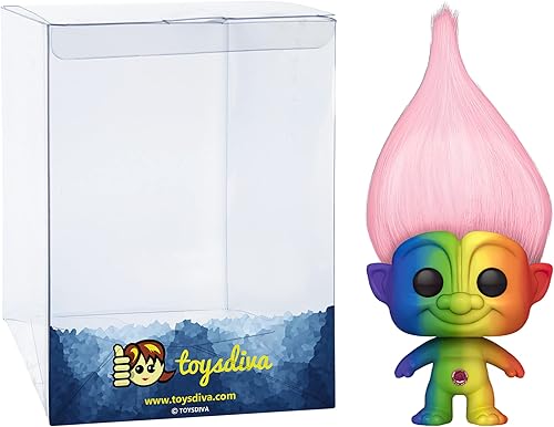 Pink T r o l l (2020 WonderCon Exc) Fun ko P o p ! T r o l l s - Paquete de figura de vinilo con 1 protector gráfico compatible con 'ToysDiva' (003