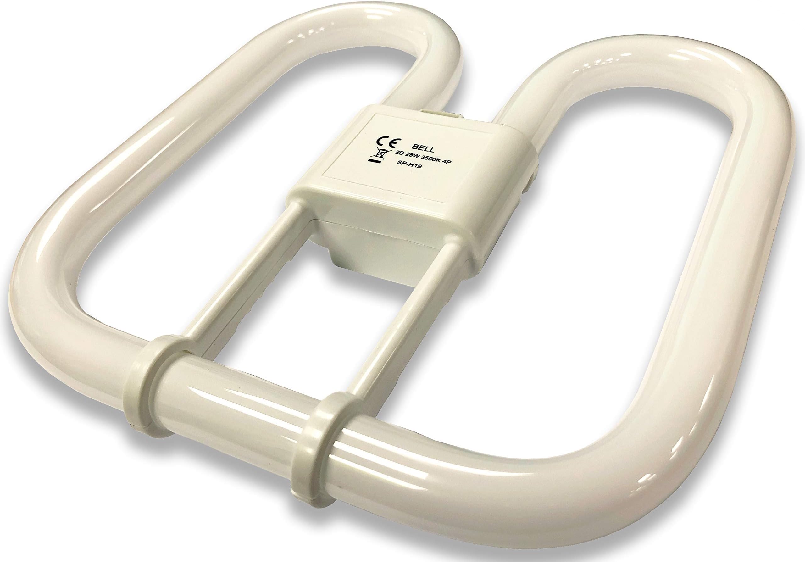 Bell 28w 2D Square 4-Pin Gr10q Cap Standard White (3500k) Compact Fluorescent Lamp