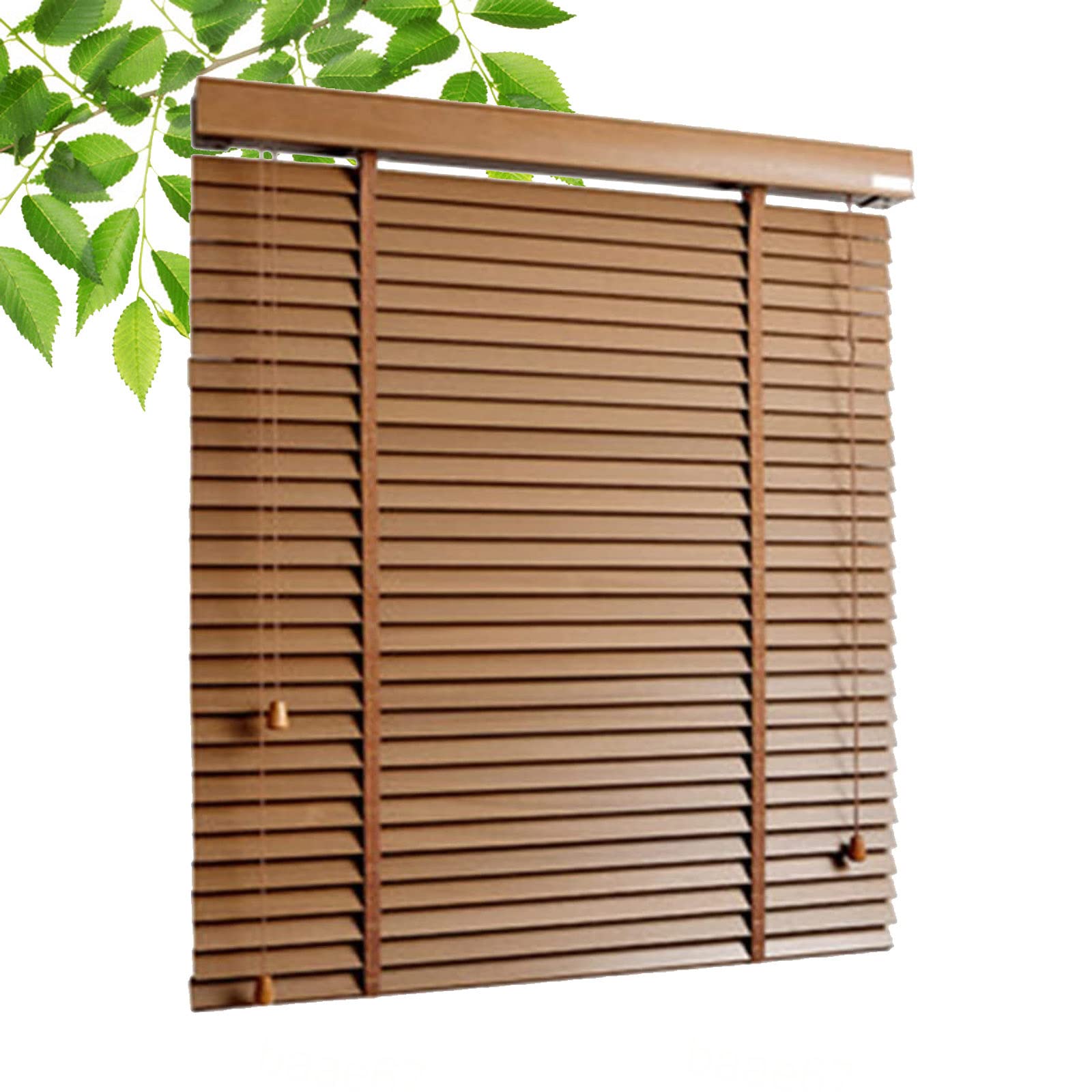 Tende Veneziane In Legno Massello - Larghezze 45-140cm, Altezze Personalizzabili, Per Interni/Esterni - Foto 4