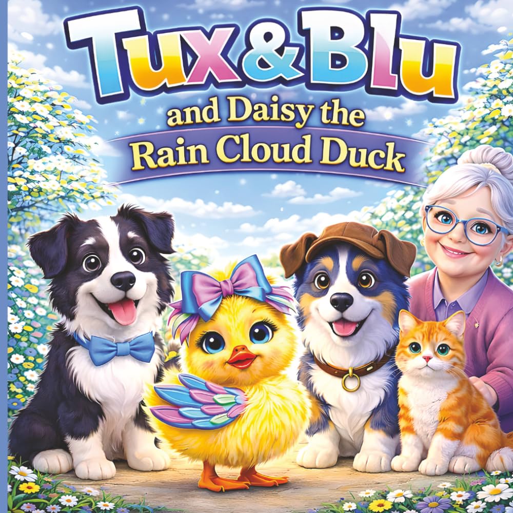 Tux & Blu and Daisy the Rain Cloud Duck: Book 10 - A Cozy Picture Book About Big Feelings, Friendship, and Comfort for Ages 3–5 (Tux & Blu: The Calm Magic Picture Book Series)