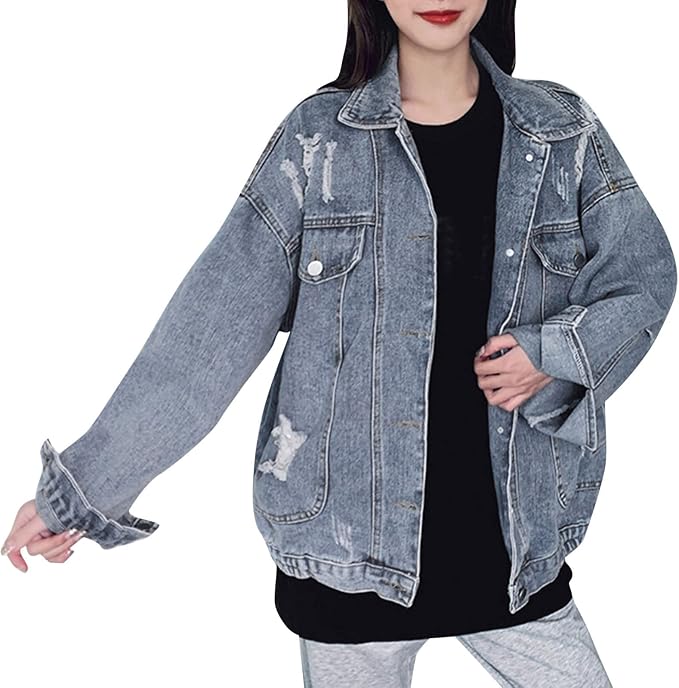 Fashion Jacket Blouse Denim Career 