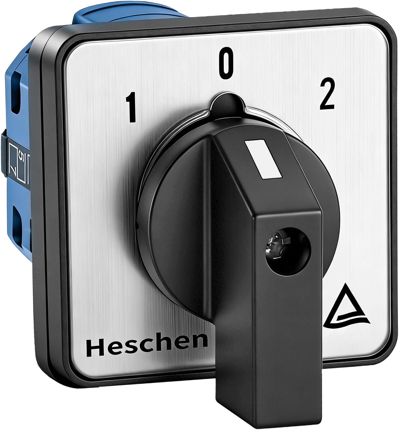 Heschen Universal Rotary Cam Selector Changeover Switch SZW26-20/D202.2 660V 20A ON-OFF-ON 3 Position 2 Phase 8 Terminals
