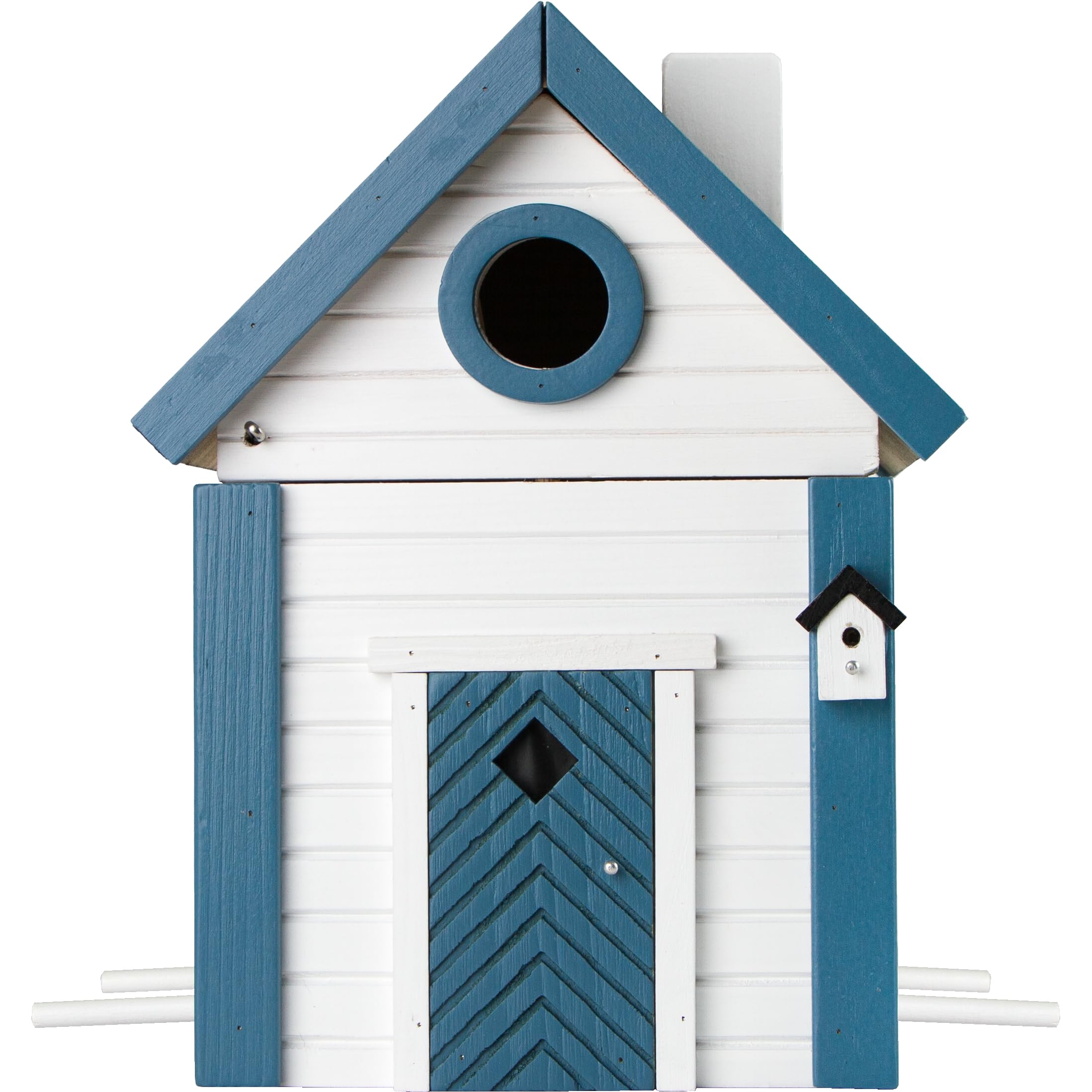 Wildlife Garden WG103 Multiholk Seeschuppen - Der Kombinierte Vogelfutterhaus und Nistkasten/Vogelhaus aus Holz