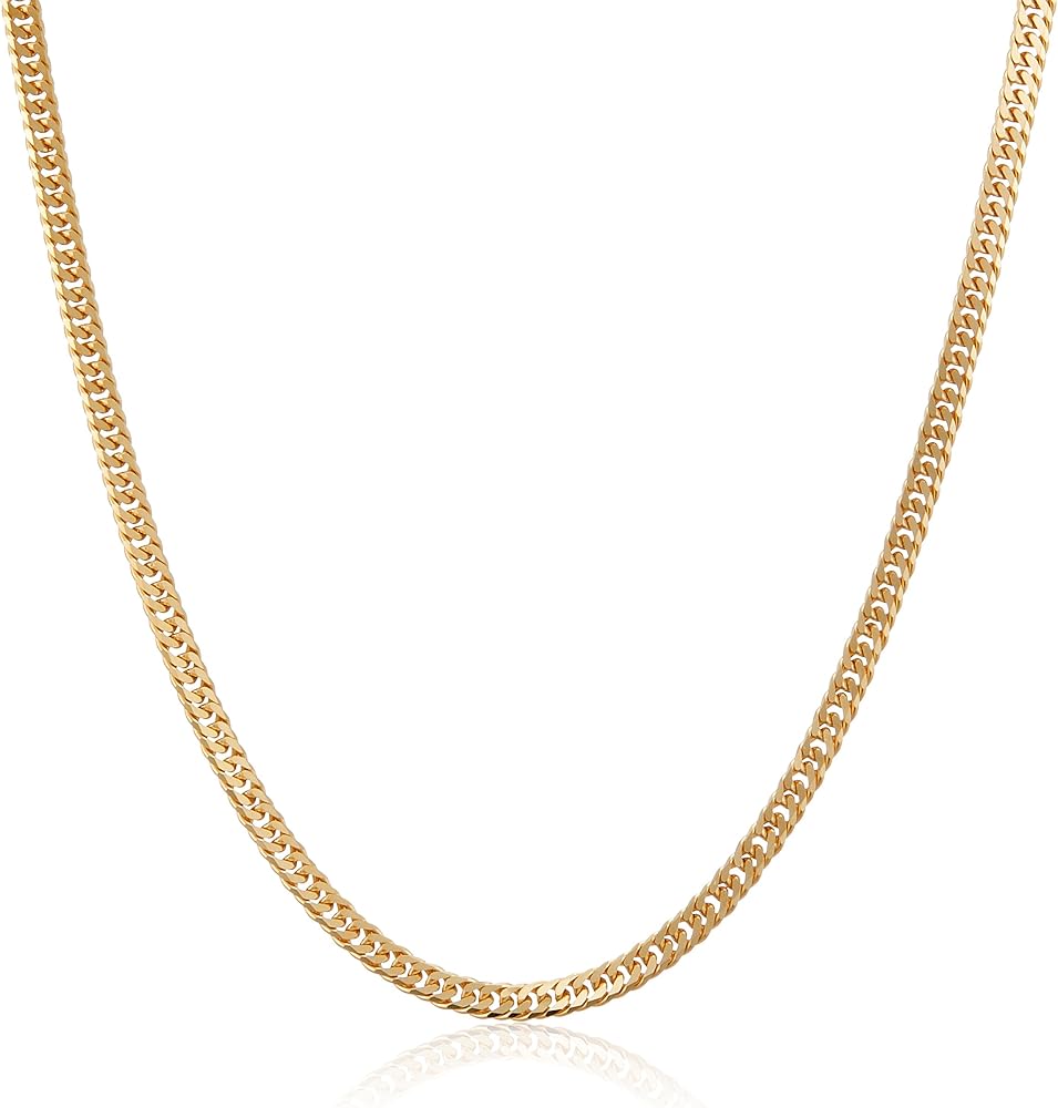 Amazon | [エムジェイピー] K18 6面ダブル 喜平 ネックレス日本製 18金  