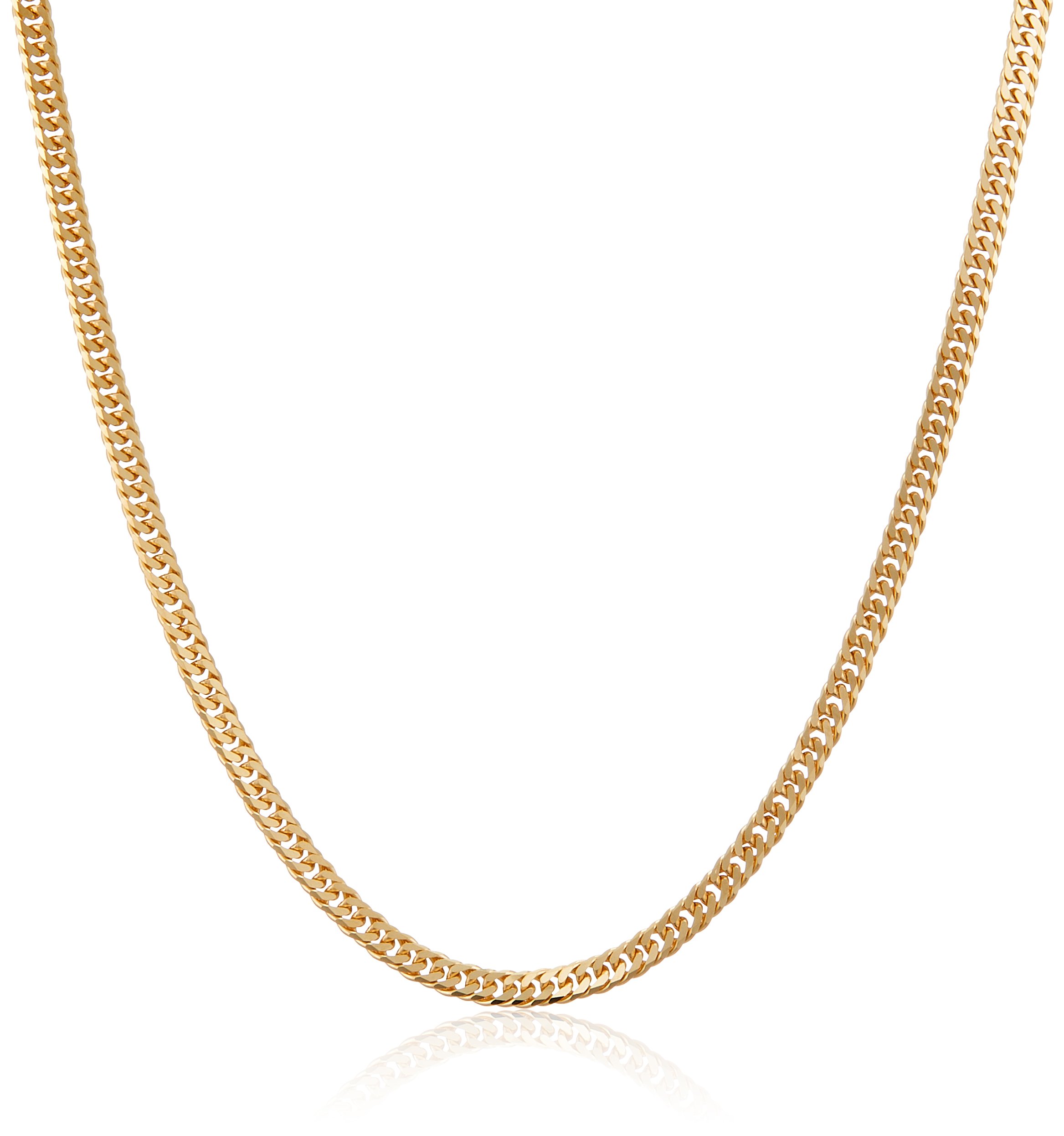 Amazon | [エムジェイピー] K18 6面ダブル 喜平 ネックレス日本製 18金  