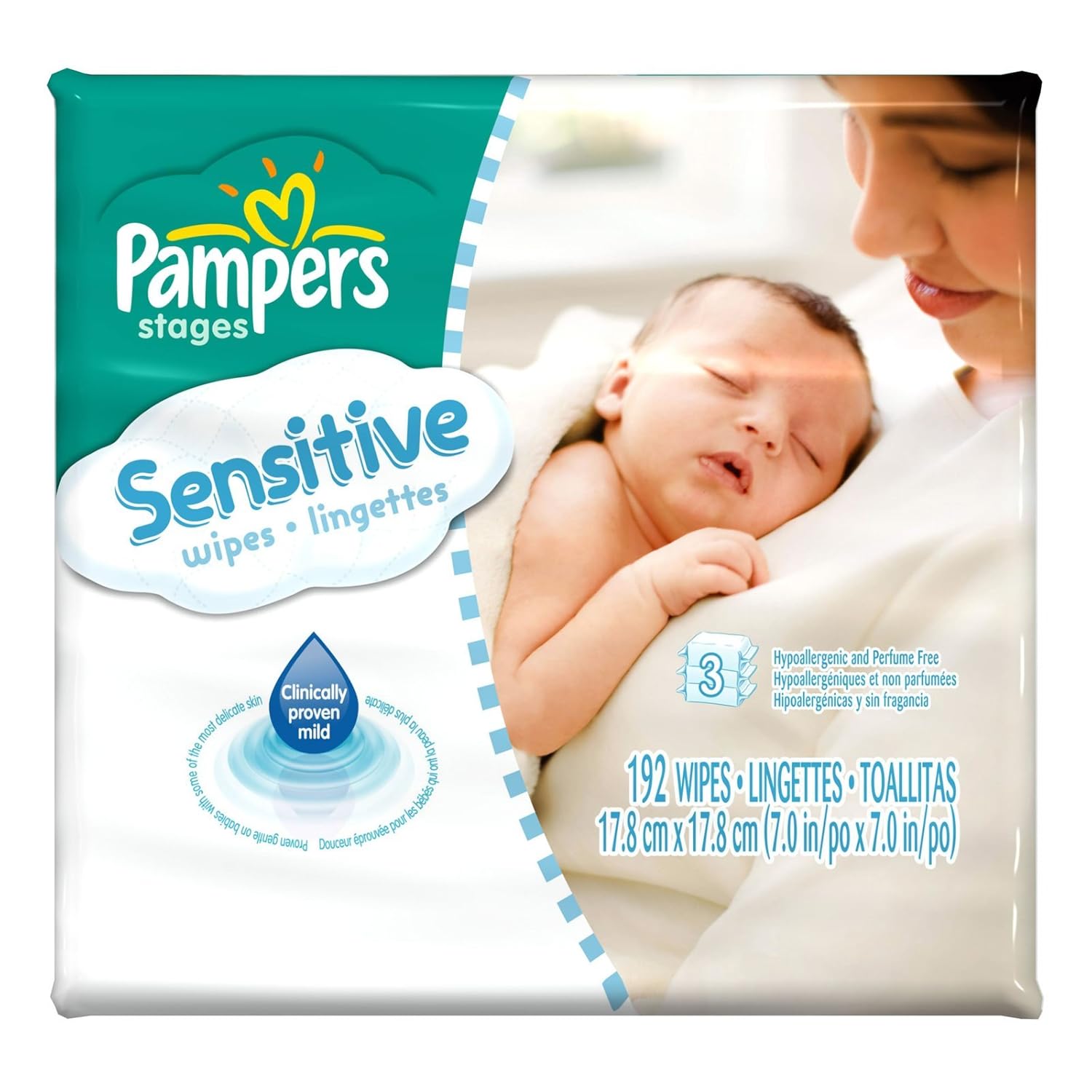 Pampers Sensitive Baby Wipes - 384 Ct