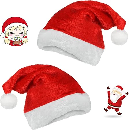 Amazon 2個セット サンタ帽子 サンタクロース クリスマス ニュートラルベルベットの快適なクリスマスハット 男女兼用 新年 ホリデーパーティー用品 クリスマスハット サンタハット 赤 大人用 クリスマス雑貨 おもちゃ Amazon 2個セット サンタ帽子 サンタクロース クリスマス ニュートラルベルベットの快適なクリスマスハット 男女兼用 新年 ホリデーパーティー用品 クリスマスハット サンタハット 赤 大人用 クリスマス雑貨 おもちゃ