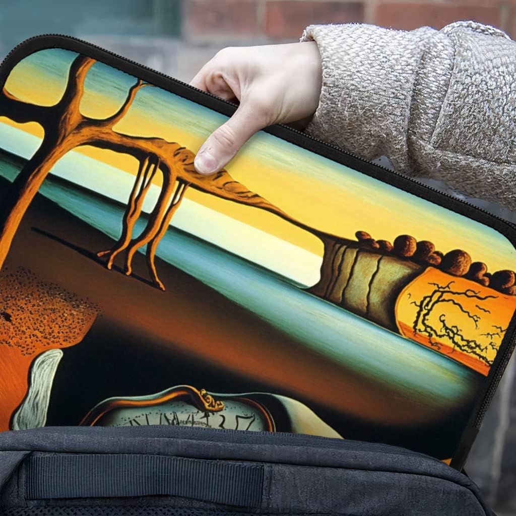 Clock Design iPad Sleeve - Painting Tablet Sleeve - Print Carrying Case - 13 inches