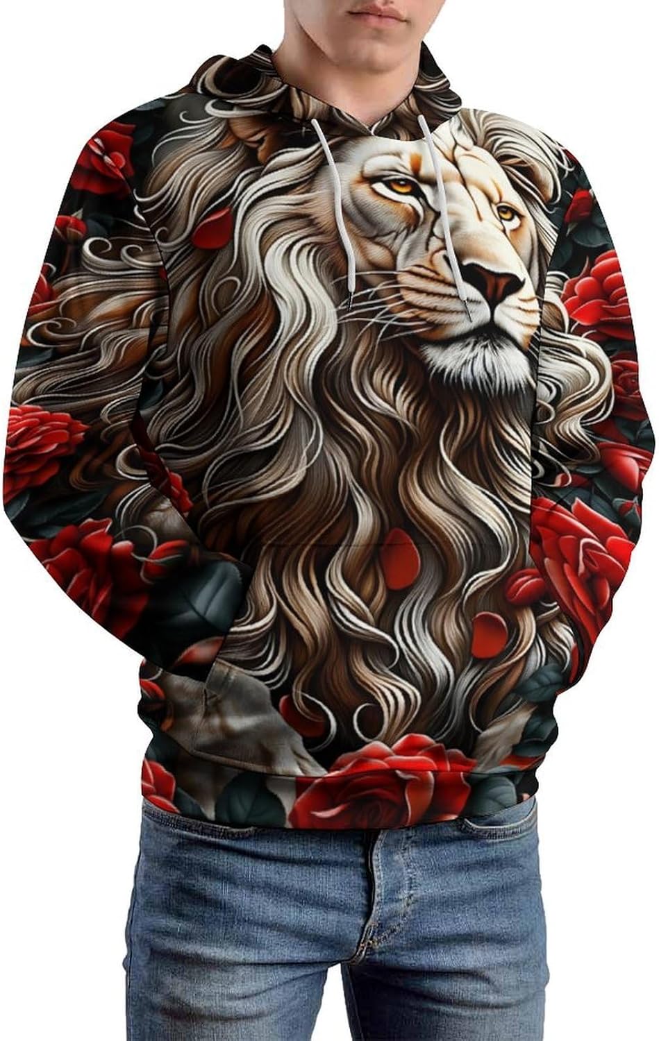 Hoodies for Men Women, Novelty Hoodies Pullover, Funny Sweatshirt Graphic Print With Pockets