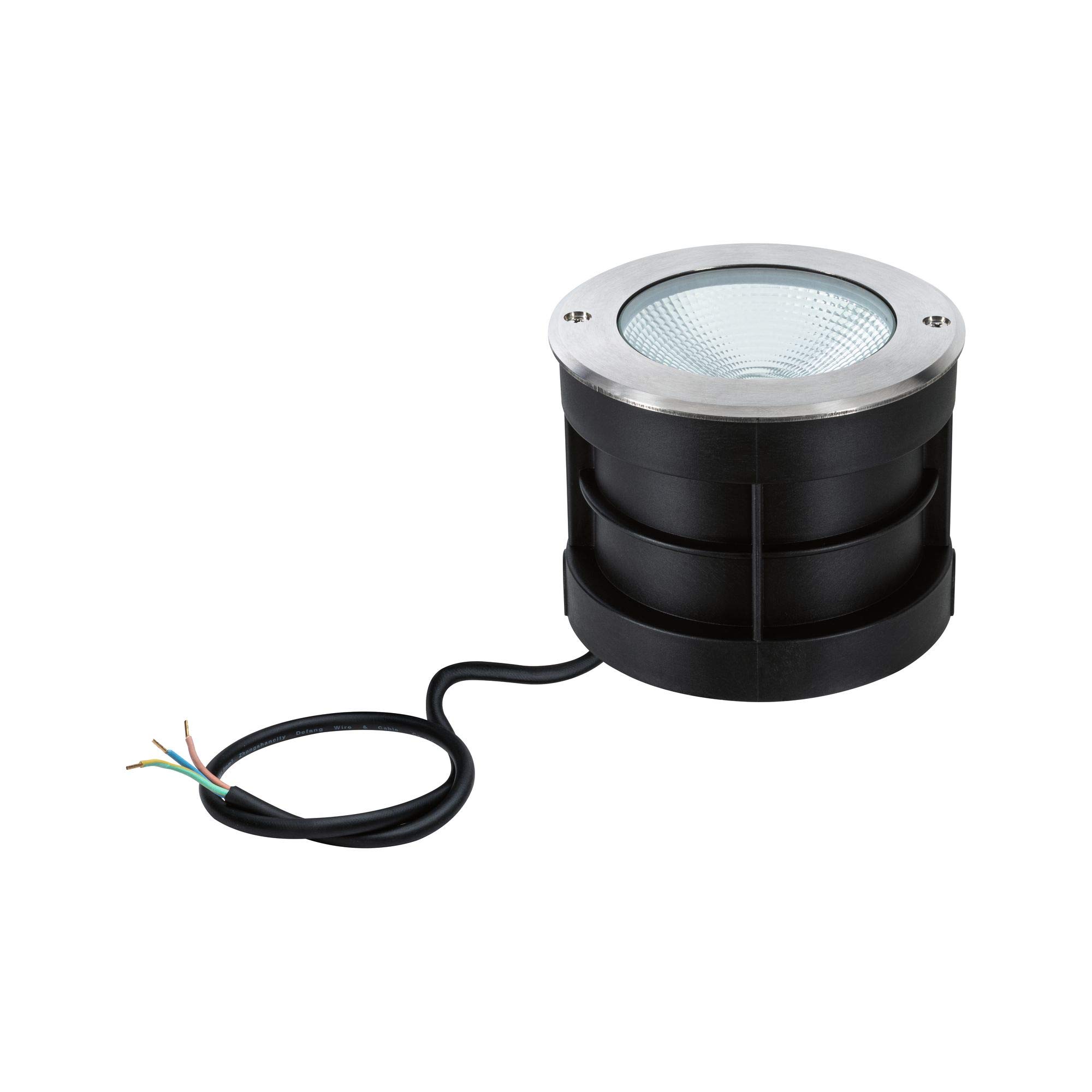 Paulmann 94387 LED oprawa zewnętrzna oprawa dogrunt. Floor IP67 w kompl. 1x6 W stal szlachetna lampa zewnętrzna stal szlachetna, aluminium 3000 K