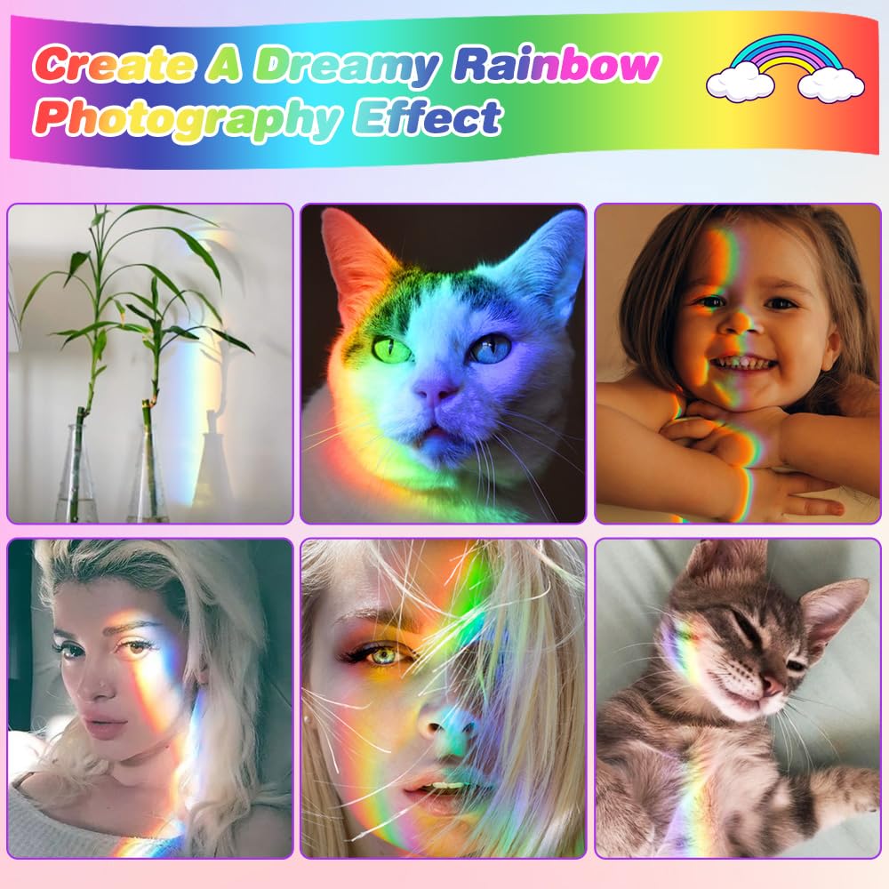Prisma Vetro Ottico K9, Prisma Luce Arcobaleno, Prisma Triangolare Cristallo K9, Prisma per Fotografia con Scatola, Prisma di Rifrazione 15CM, Prisma Ottico per Fisica dello Spettro Luminoso