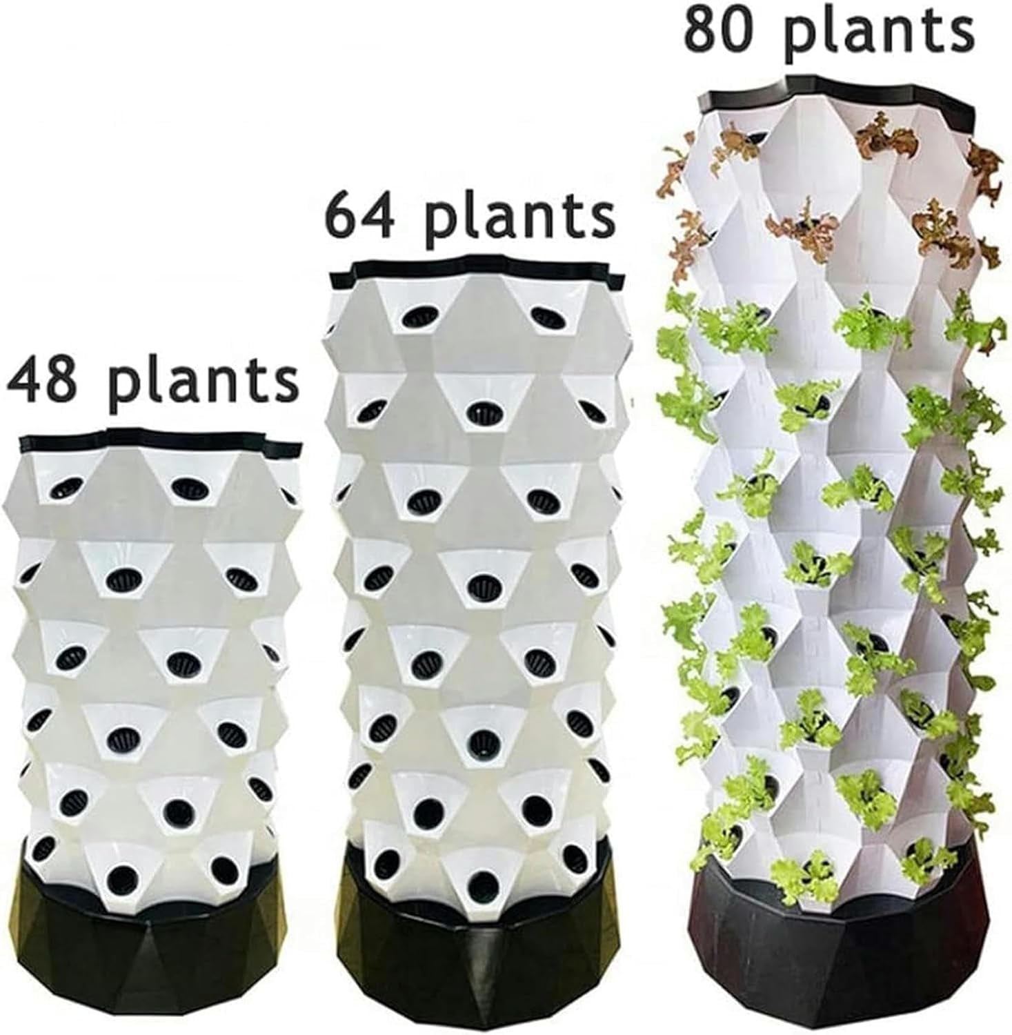 Arrosage Automatique Système de Culture aquaponique Garden Tower, kit de Culture hydroponique for Le Jardinage intérieur de Fruits et légumes(8 Layers)