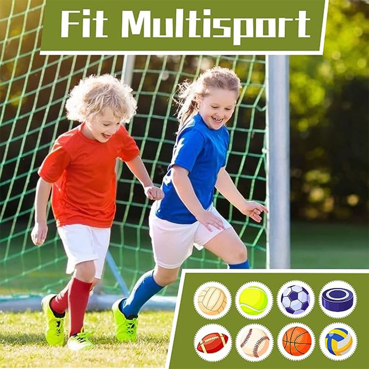 Zando Kniestrümpfe Kinder Baumwolle, 1 Paar Sportsocken für Jungen Mädchen 3-6 Jahre, Gestreifte Socken Kleinkind