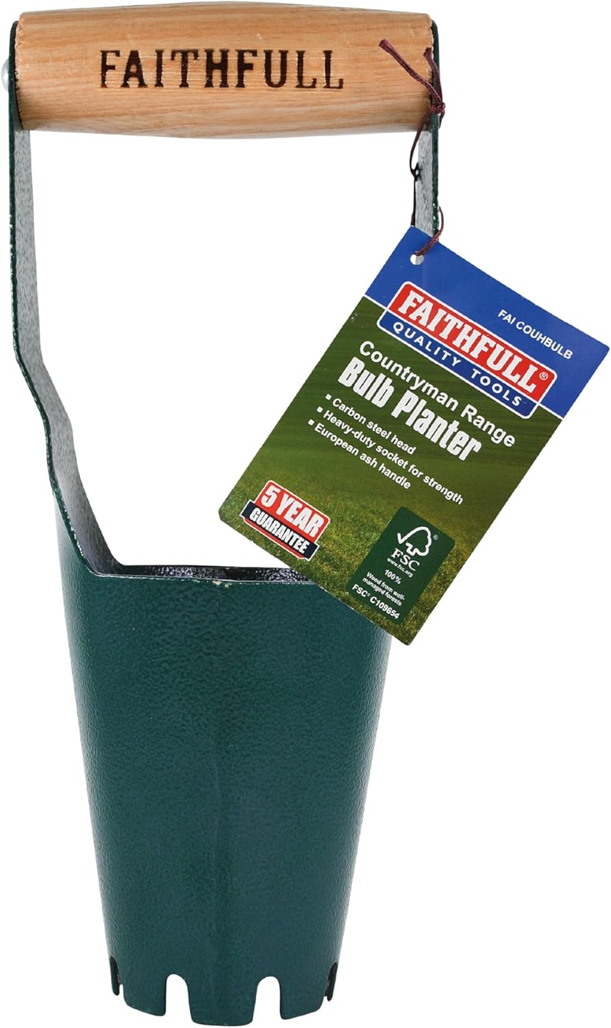 Faithfull Tools FAICOUHBULB Countryman Hand Bulb Planter, Blue, 11.5 x 27 x 10 cm