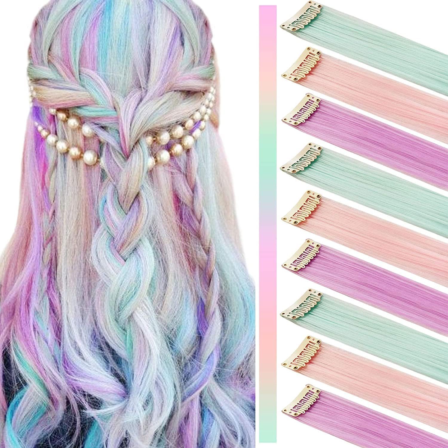 Pastel hair extensions Clearance