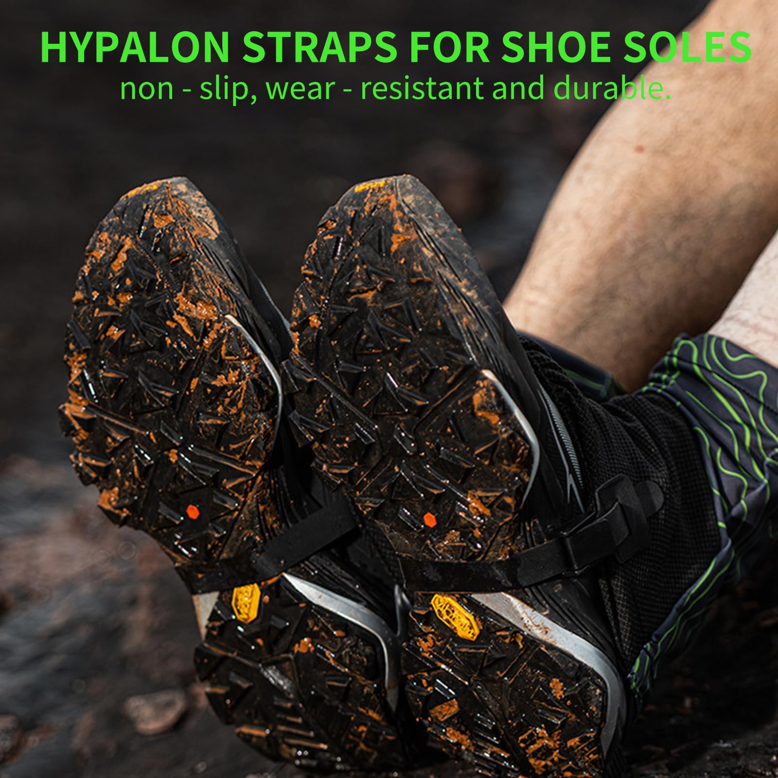 Polainas Trail Low Gaiters impermeables transpirables running senderismo ajuste seguro antideslizante