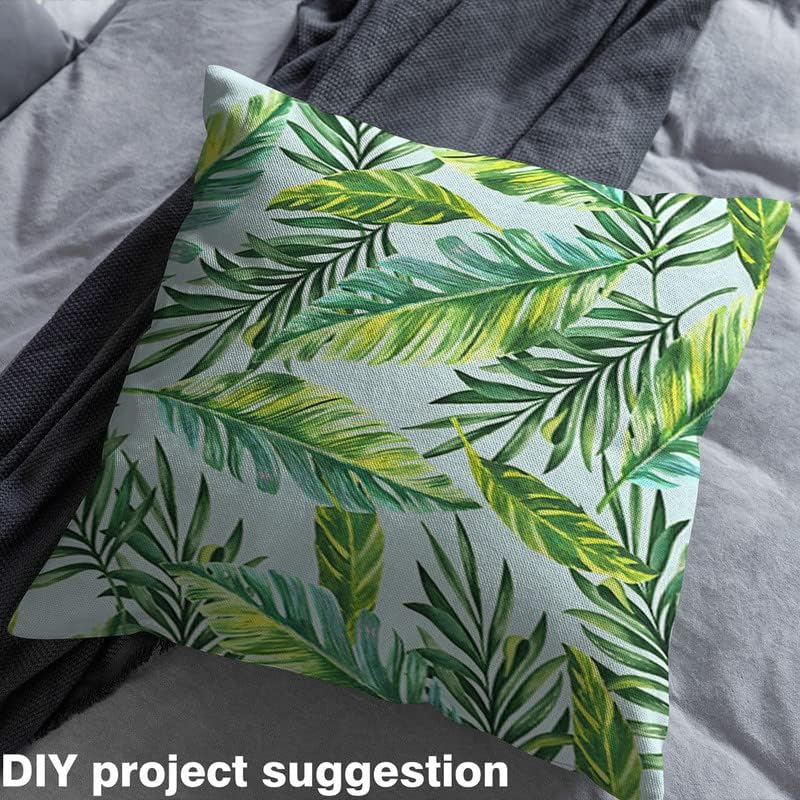 Miniatura 4 de Feelyou The Yard, tela de tapicería tropical de hoja de palma verde para exteriores, tela decorativa de palmera de verano para tapicería y proyectos