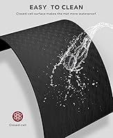 Vista 6 de HAPBEAR Extra Large Yoga Mat - 72"x48"/78"x54", 1/4" & 1/3" Thick, Non-Slip, Durable, Eco-Friendly, Wide Exercise Mat for Home Workouts, Yoga