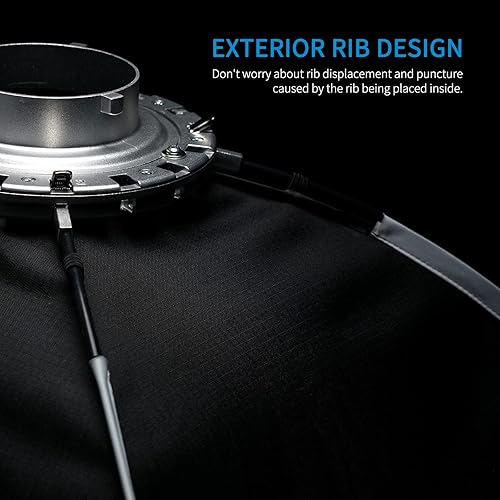 Vista 7 de FEELWORLD FSR90 - Caja de luz rectangular de 23.6 x 35.4 in para FEELWORLD FL125D FL125B FL225D FL225B y otros Bowens Mount Video Studio Light