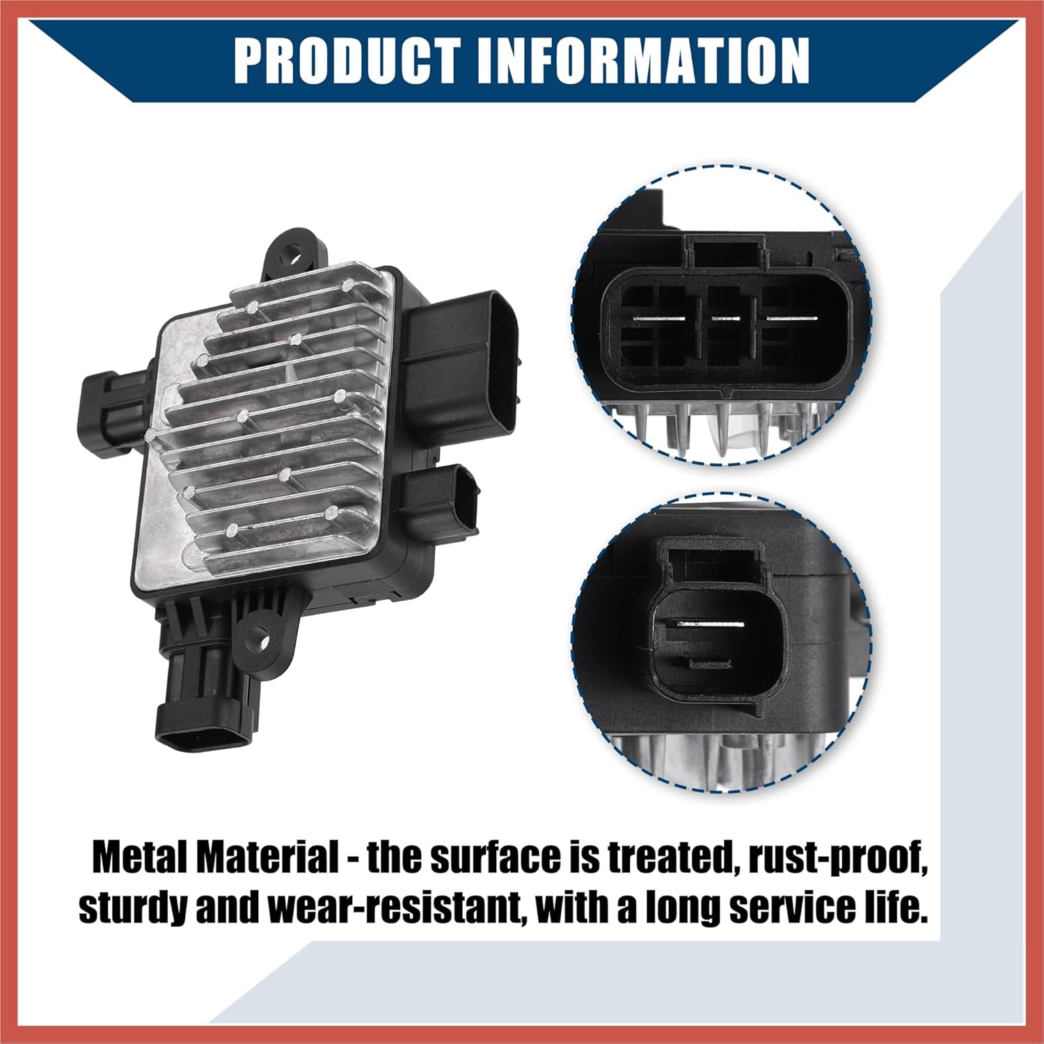 ACROPIX No.25385-4D900 Radiator Cooling Fan Control Module for Kia Sedona 2006-2014 / Engine Cooling Fan Control Module/Durable / 1 Pcs Silver Tone Car Parts
