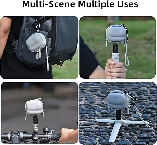 Miniatura 7 de Funda de transporte pequeña para Insta360 GO 3GO 3S, carcasa rígida de poliuretano, bolsa de almacenamiento, mini bolsa portátil de viaje con