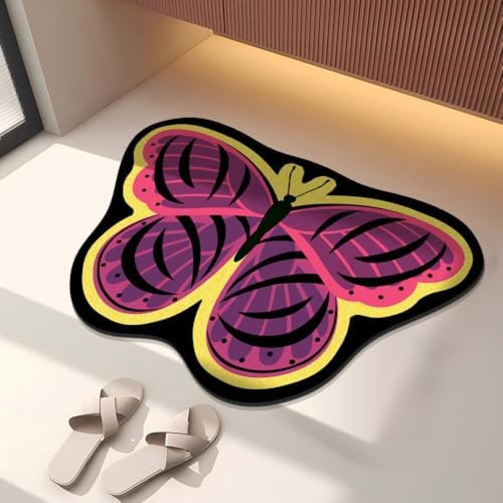 Tapis de douche absorbant en diatomite contre les glissades de salle de bain