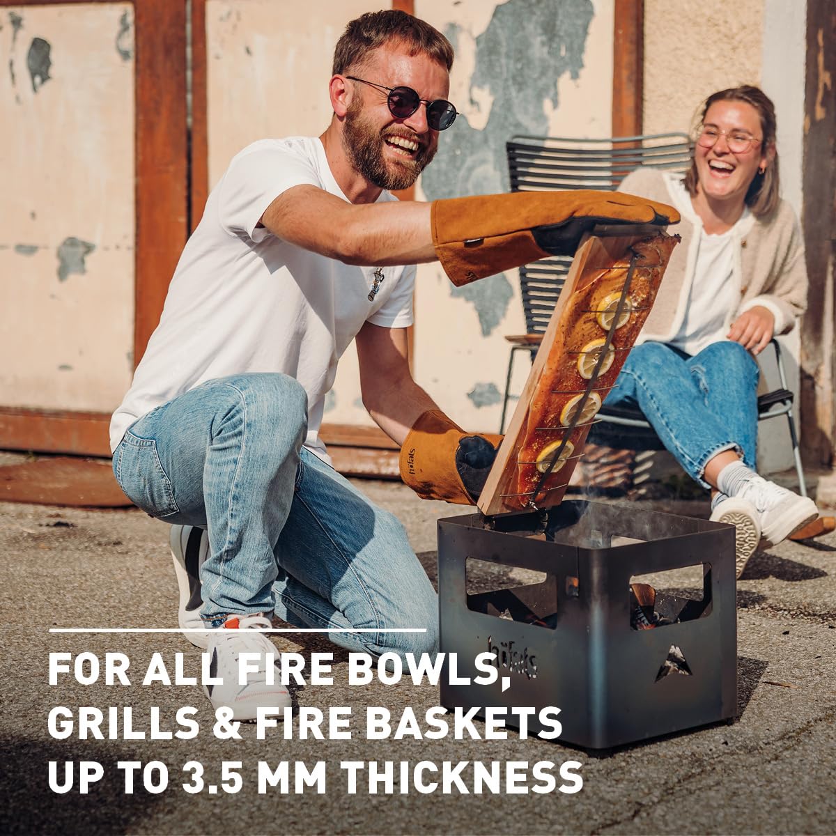 Axtschlag Flammlachsbrett Premium Line - Kirschholz Extra (für alle