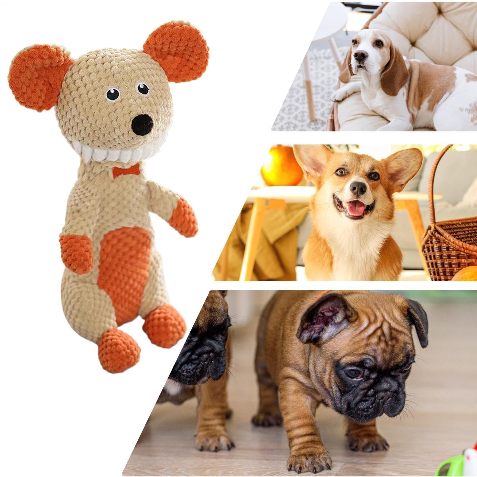 Generico Giochi Masticabili Morbidi Per Cani Morbido Peluche Con Squeaker