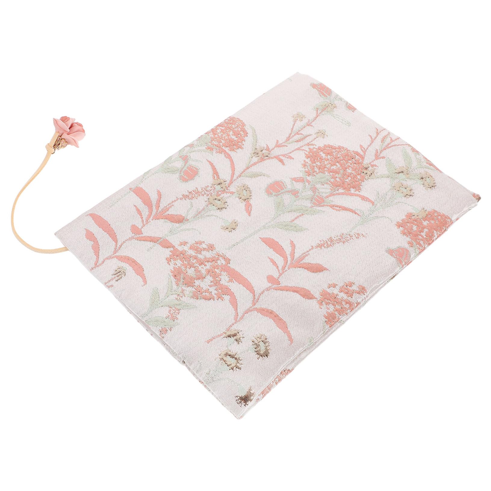 NUOBESTY 3 Pièces Couverture de livre en tissu des cahiers carnet de notes élégant protège-livre pochette de protection de livre manuel livres Compte poudre de pissenlit a5 décorer rose