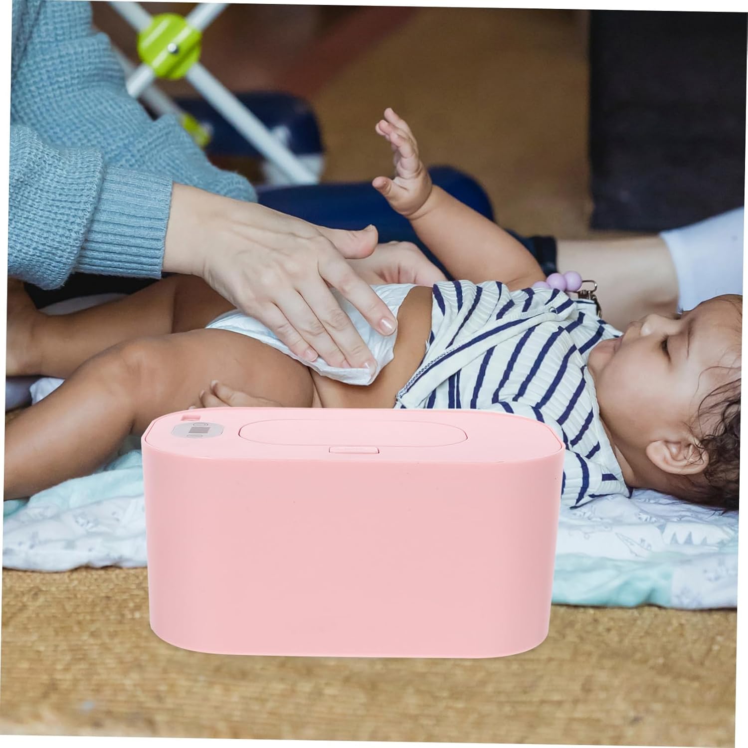 Luxshiny Practical Wet Tissue Heater Non Slip Wipe Warmer for Constant Temperature Function for Diaper Changing Low Power Energy Saving Design