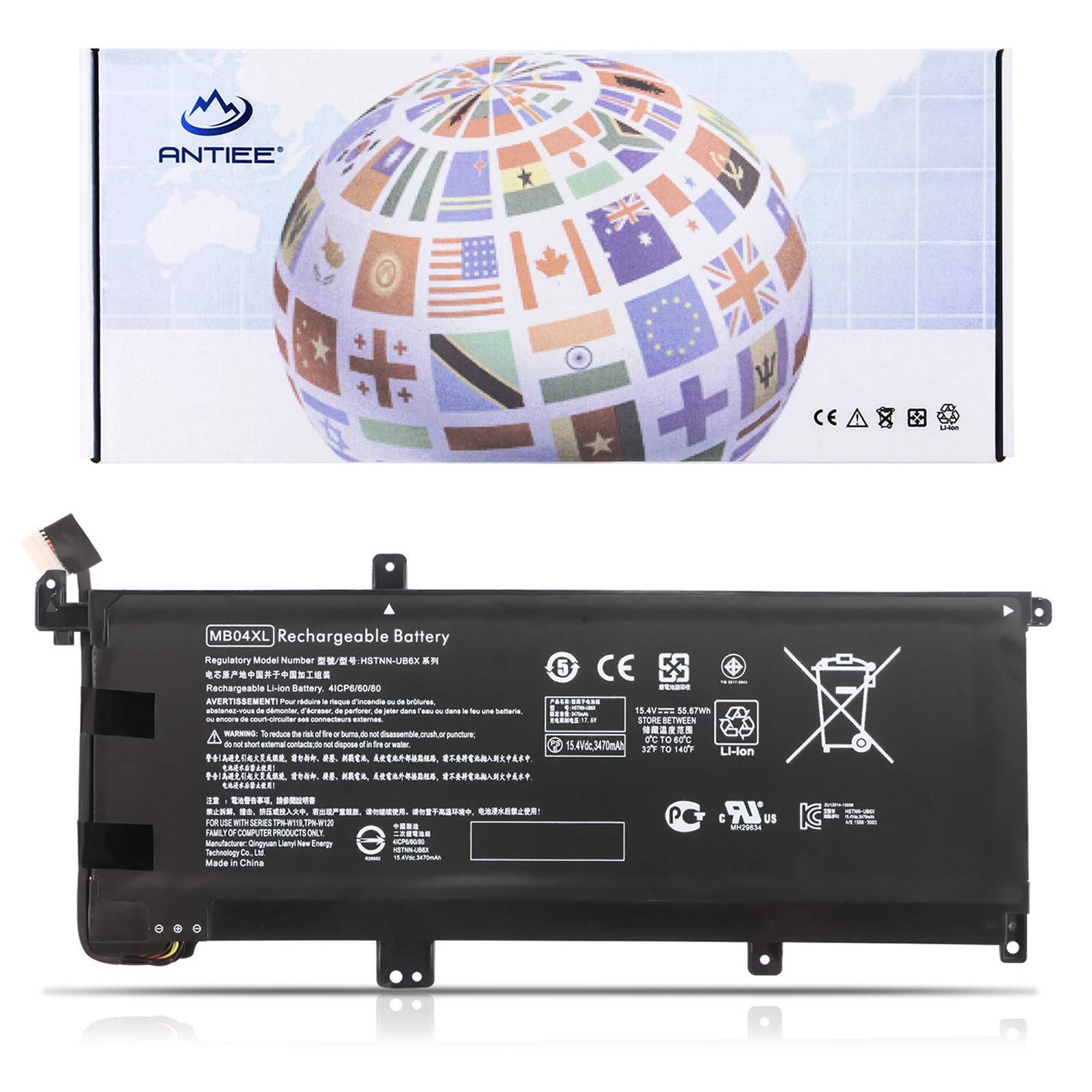 Amazon Com Antiee Mb04xl 844204 850 Battery For Hp Envy X360 M6 Aq000 15 Aq000 Series M6 Aq003dx M6 Aq005dx M6 Aq103dx M6 Aq105dx M6 Ar004dx 15 Aq173cl 15 Aq273cl 15 Aq166nr 843538 541 Hstnn Ub6x 15 4v 55 67wh Electronics