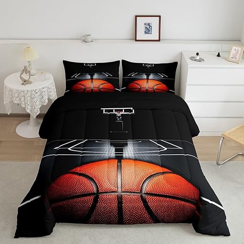 Miniatura 80 de Castle Fairy Juego de ropa de cama de béisbol, tamaño matrimonial, juego de edredón de 3 piezas para niños, niños, adolescentes, decoración