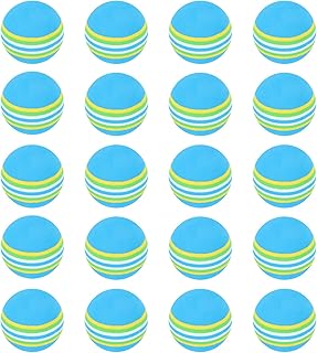 Hakka 25pcs EVA Foam Balls Practice Golf Balls - 42mm - Bulk Set of Golf Balls Indoor Training Aid Colored Golf Training Ball