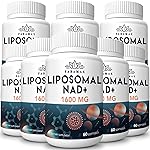 1600 mg Liposomal NAD Supplement, 98% Pure NAD+ Supplement, Superior Absorption, Alternative to Nicotinamide Riboside or NADH to Boost NAD+ for Aging Defense, Energy, Longevity, 480 Softgels