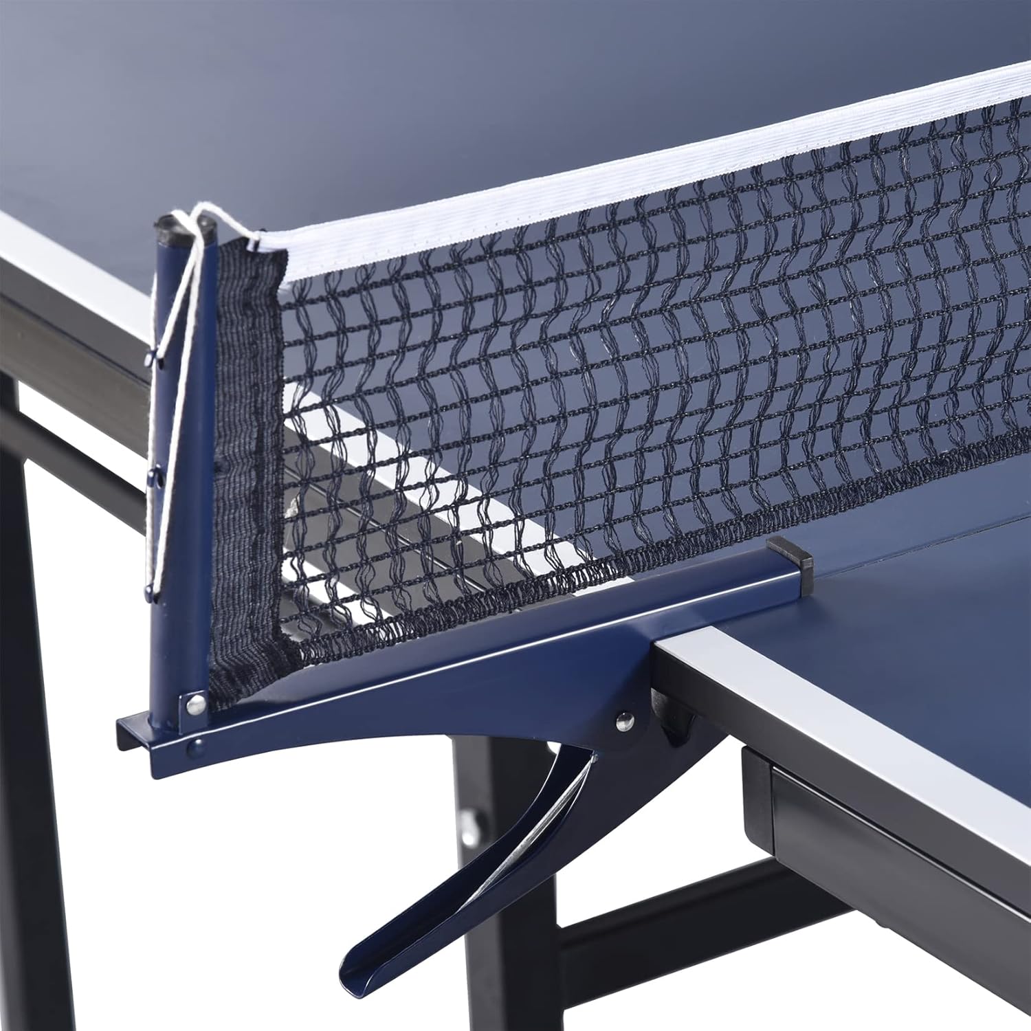 15 Table Tennis Table 2/3" Fold-able Professional MDF Ping Pong Table Top Single Player Playback Mode, Paddle & Ball Storage Perfect for Family Game Room, Adult Race Room, Man cave