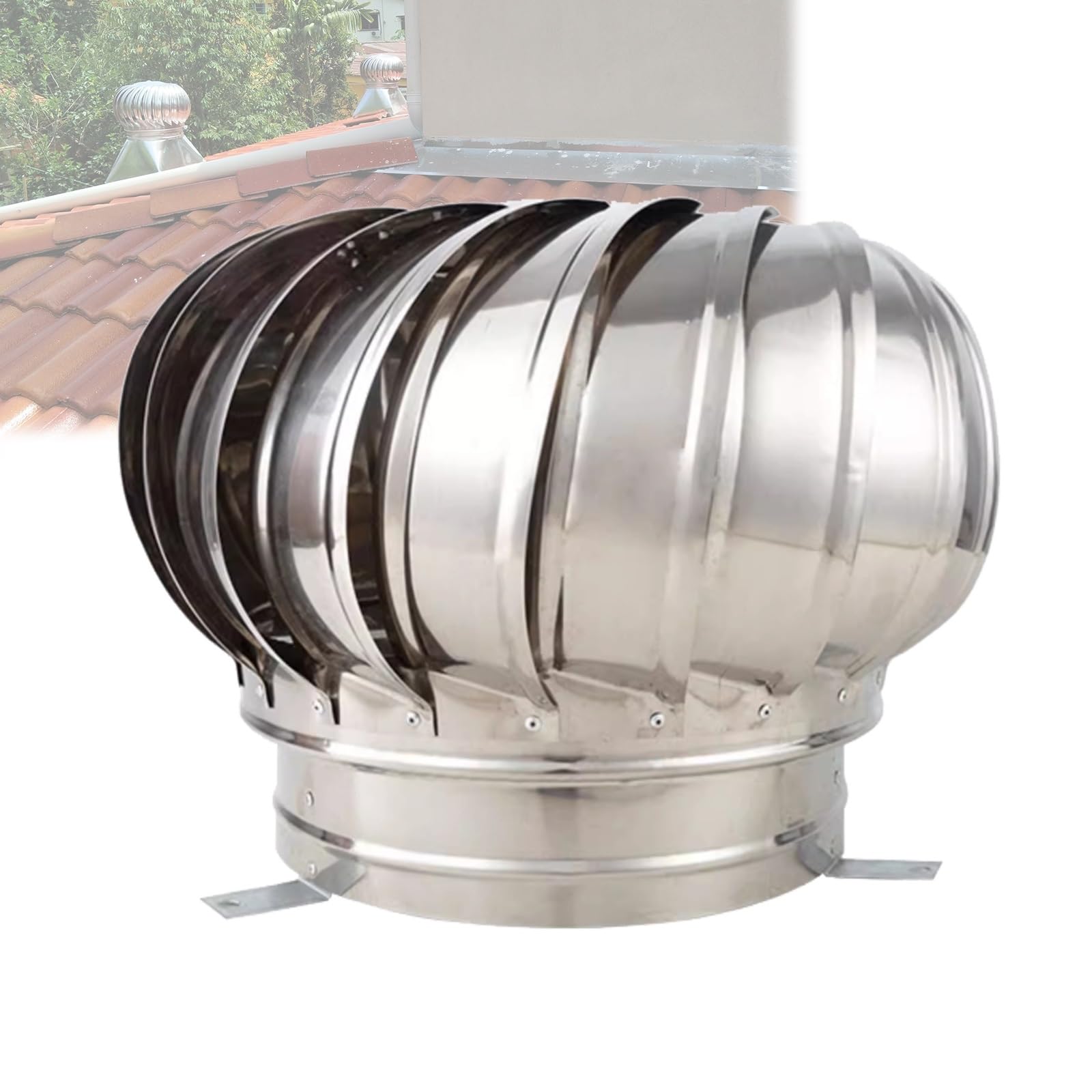 Couvercle de ventilation 400mm chapeau de cheminée coupe-vent
