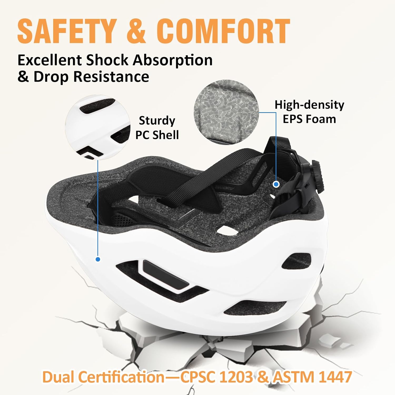 Lightweight Kids Bike Helmet for Toddlers, Boys and Girls Age 1-3-8, Bicycle Helmet Adjustable for Biking, Skating, Scooter and Roller/Inline Skate, Multi-Sport