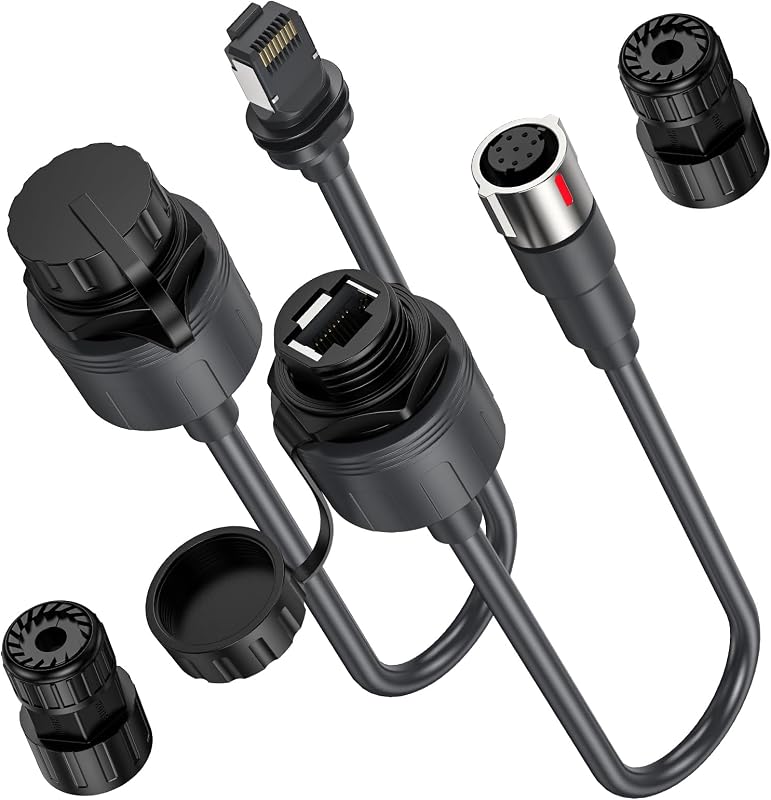 XLTTYWL® Waterproof RJ45 Adapter for Starlink Gen 3 & Performance | Fits Gen 3 & Performance, Waterproof RJ45, Plug & Play, No Wire Cut, Max 175ft Cat6, Ideal For RV & Outdoor Setup