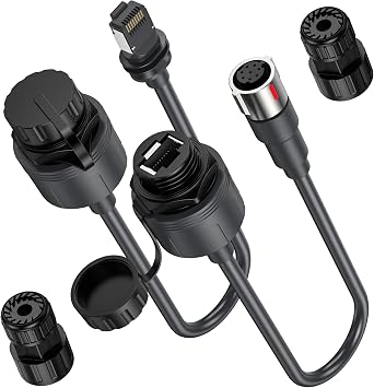 XLTTYWL Waterproof RJ45 Adapter for Starlink Gen 3 & Performance | Fits Gen 3 & Performance, Waterproof RJ45, Plug & Play, No Wire Cut, Max 175ft Cat6, Ideal For RV & Outdoor Setup