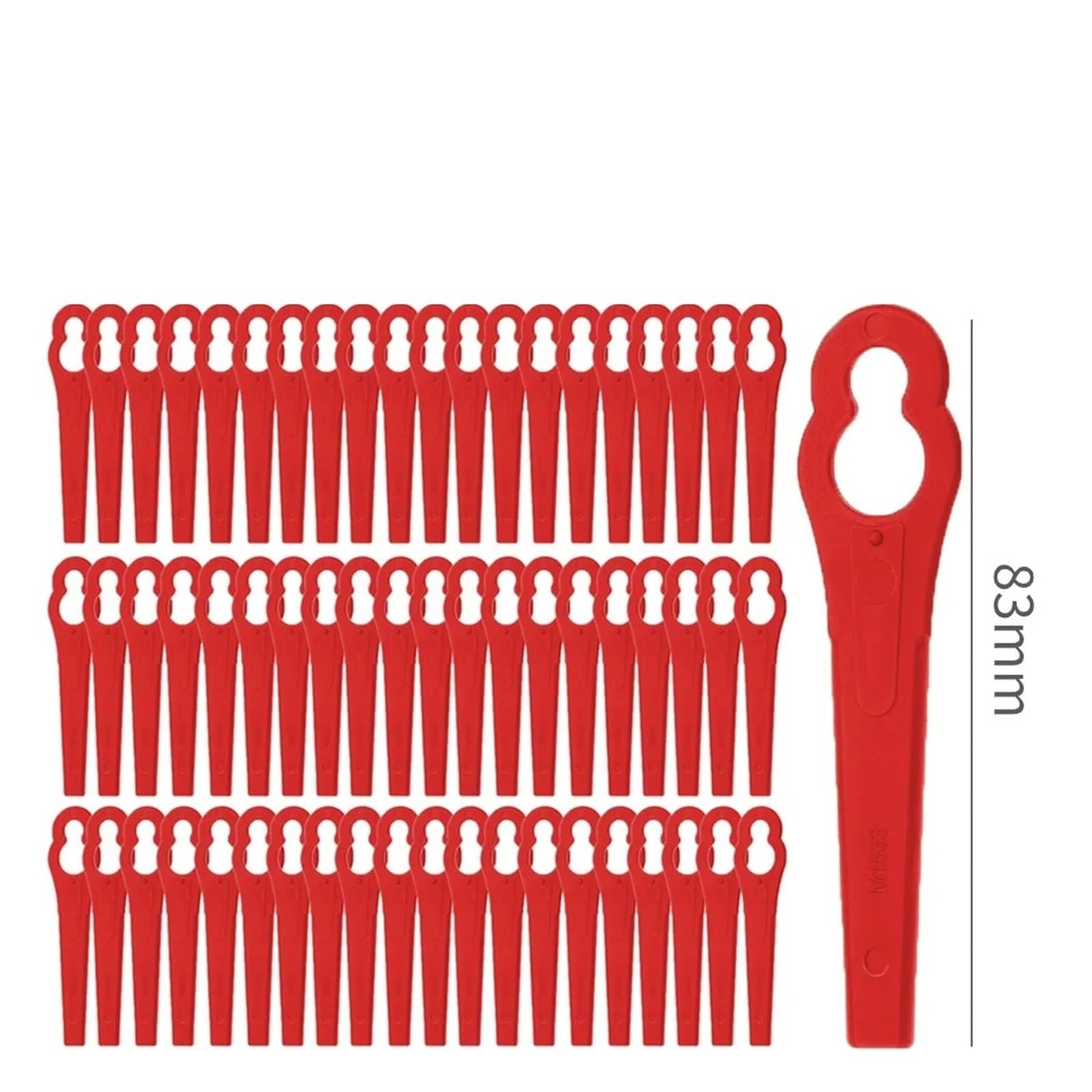 Cuchillas Cortadoras De Plástico L83, Piezas De Repuesto, Máquina Cortadora De Césped De Corte Rápido, 20/60/100/120 Uds.(200PCS)