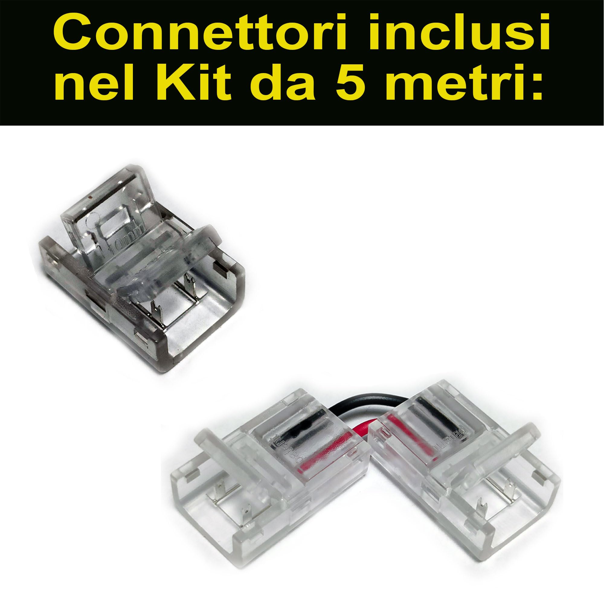 Striscia Led da 5 Metri + 1 Trasformatore Slim da 150w + 1 Controller Dimming Push e WiFi FUT035W Altissima Luminosità 24V Luce Bianco Naturale 4500k smd2835 ip20 Strip