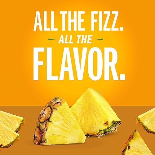 Miniatura 4 de IZZE - Mezcla de bebida de jugo con agua con gas, piña, sin azúcar añadido, 8.4 onzas líquidas, 24 latas