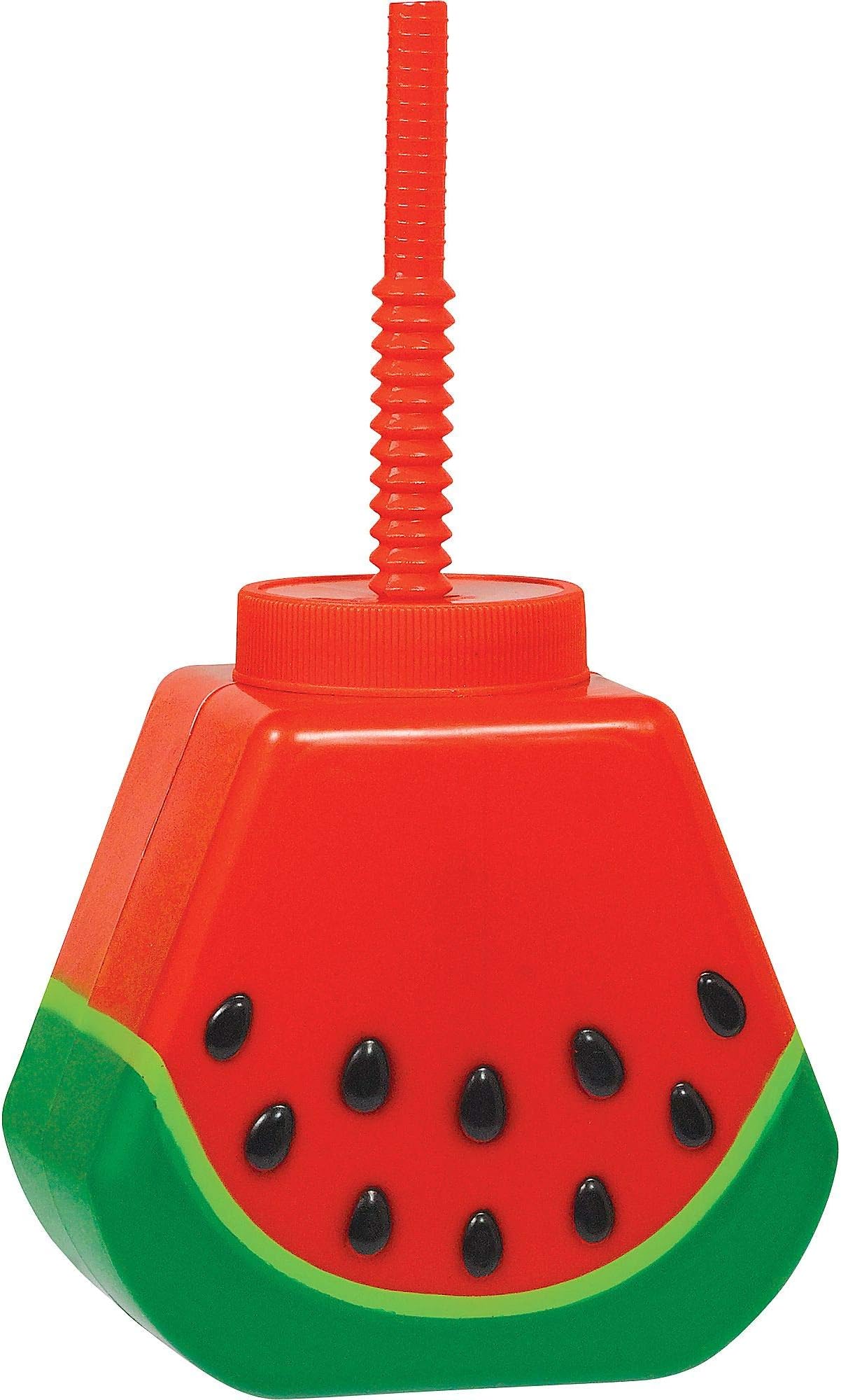 Delightful Green & Red Watermelon Sippy Cup - 22oz (1 Pc.) - Leak-Proof & Unique Design - Ideal for Any Event