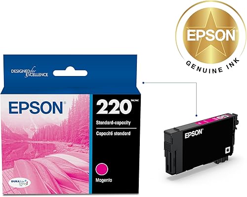 Miniatura 7 de Epson T220 DURABrite Ultra - Cartucho de tinta de capacidad estándar cian (T220220-S) para impresoras seleccionadas de expresión y fuerza laboral